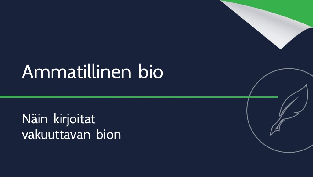 Miten kirjoittaa bio? Mikä on ammatillinen biografia?