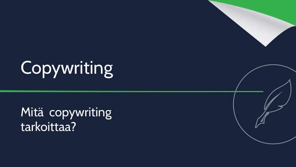 Copywriting – mitä se on?